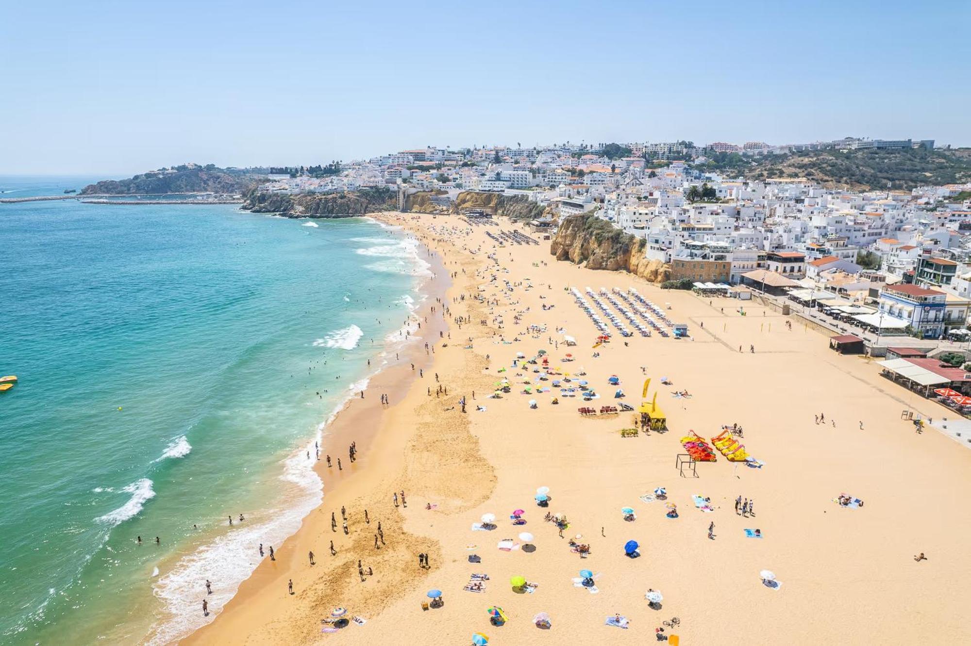 Luxurious Beachfront Villa De La Plage With Private Beach Acces Albufeira Exterior photo